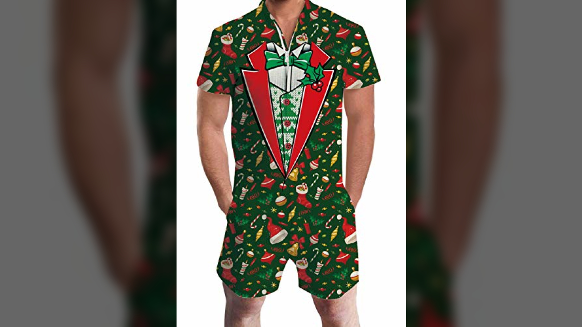 Fun Holiday Print Rompers for Adults | Costume Overload